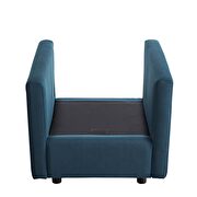 Upholstered fabric chair in azure by Modway additional picture 7
