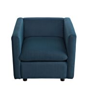 Upholstered fabric chair in azure by Modway additional picture 9