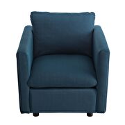 Upholstered fabric chair in azure by Modway additional picture 10