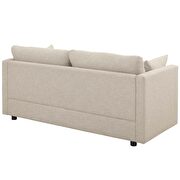 Upholstered fabric sofa in beige additional photo 4 of 7