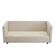 Upholstered fabric sofa in beige by Modway additional picture 7