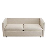 Upholstered fabric sofa in beige by Modway additional picture 8
