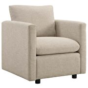Upholstered fabric chair in beige by Modway additional picture 2