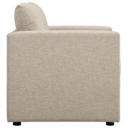 Upholstered fabric chair in beige by Modway additional picture 3