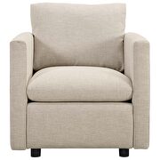 Upholstered fabric chair in beige by Modway additional picture 5