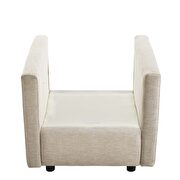 Upholstered fabric chair in beige by Modway additional picture 7