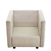 Upholstered fabric chair in beige by Modway additional picture 8