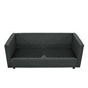 Upholstered fabric sofa in gray by Modway additional picture 7