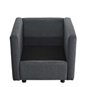 Upholstered fabric chair in gray by Modway additional picture 8