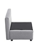 Upholstered fabric chair in light gray by Modway additional picture 6