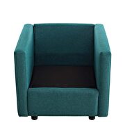 Upholstered fabric chair in teal by Modway additional picture 8
