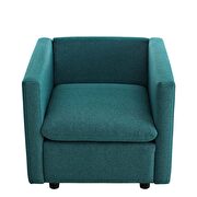 Upholstered fabric chair in teal by Modway additional picture 9