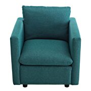 Upholstered fabric chair in teal by Modway additional picture 10