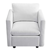 Upholstered fabric chair in white by Modway additional picture 10
