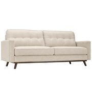 Upholstered fabric sofa in beige additional photo 3 of 7