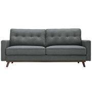 Upholstered fabric sofa in gray additional photo 2 of 11