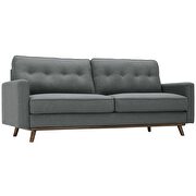 Upholstered fabric sofa in gray additional photo 3 of 11