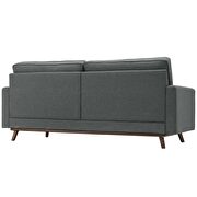 Upholstered fabric sofa in gray additional photo 4 of 11