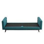 Upholstered fabric sofa in teal by Modway additional picture 6