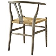Dining wood side chair in weathered gray by Modway additional picture 2
