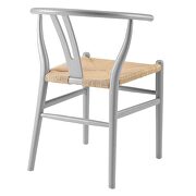Dining wood side chair in light gray by Modway additional picture 5