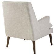 Leisure upholstered lounge chair in beige additional photo 4 of 5