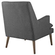 Leisure upholstered lounge chair in gray additional photo 4 of 5