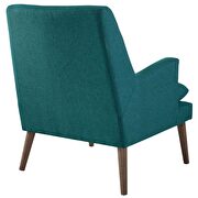 Leisure upholstered lounge chair in teal additional photo 4 of 5