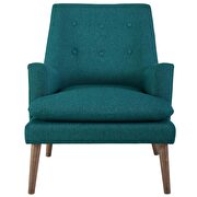 Leisure upholstered lounge chair in teal additional photo 5 of 5