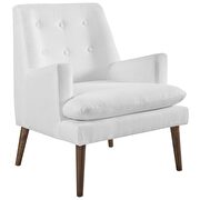 Leisure upholstered lounge chair in white by Modway additional picture 2