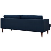 Upholstered fabric sofa in blue additional photo 4 of 3