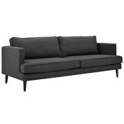 Fabric sofa in gray in mid-century design by Modway additional picture 3