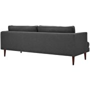 Fabric sofa in gray in mid-century design by Modway additional picture 4