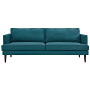 Upholstered fabric sofa in teal additional photo 2 of 3