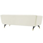 Performance velvet sofa in ivory by Modway additional picture 4