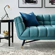 Performance velvet sofa in sea blue by Modway additional picture 5
