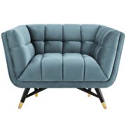 Performance velvet accent / casual style chair additional photo 2 of 5