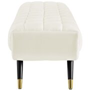Performance velvet bench in ivory by Modway additional picture 3