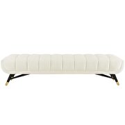 Performance velvet bench in ivory by Modway additional picture 4