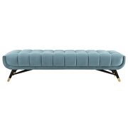 Performance velvet bench in sea blue by Modway additional picture 4
