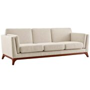 Upholstered fabric sofa in beige additional photo 3 of 4