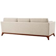 Upholstered fabric sofa in beige additional photo 4 of 4