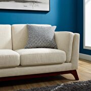 Upholstered fabric sofa in beige additional photo 5 of 4