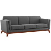 Upholstered fabric sofa in gray additional photo 3 of 4