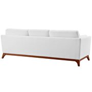 Upholstered fabric sofa in white additional photo 4 of 4