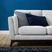 Upholstered fabric sofa in white additional photo 5 of 4