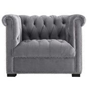 Gray finish performance velvet upholstery armchair by Modway additional picture 3