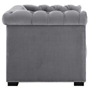 Gray finish performance velvet upholstery armchair by Modway additional picture 4