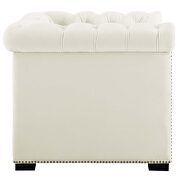 Ivory finish performance velvet upholstery armchair by Modway additional picture 4