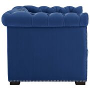 Midnight blue finish performance velvet upholstery armchair by Modway additional picture 4